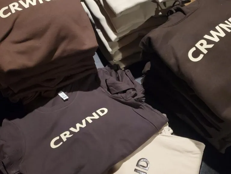 CRWND Merch Line — Hoodies and T-Shirts